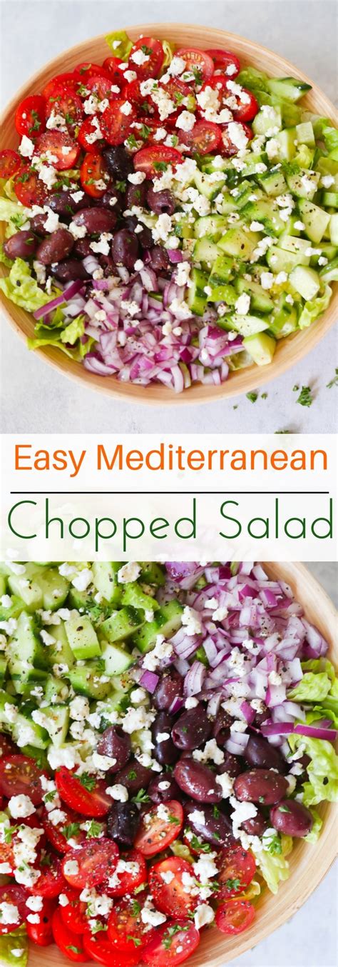 Easy Mediterranean Chopped Salad Primavera Kitchen