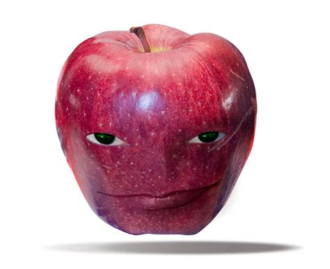 Wapple High Def No Watermark Apple With A Face Wapple Know Your Meme