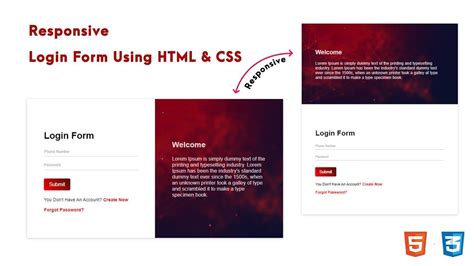 How To Make Responsive Login Form In Html5 And Css3 With Source Code