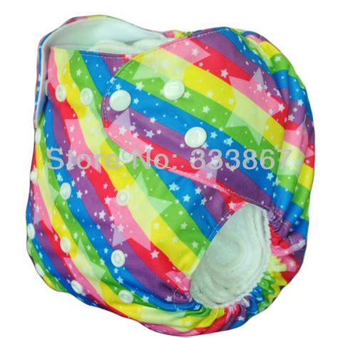 New Design Rainbow Star Baby Infant Cloth Diaper Nappy 1 Diaper 1