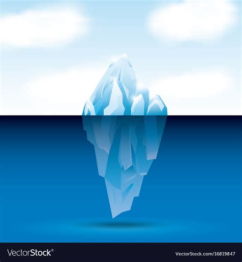 Iceberg Glacier Design Royalty Free Vector Image
