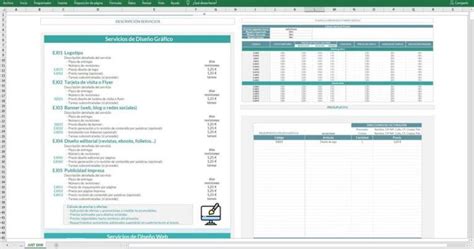 Plantilla Excel Para Presupuesto De Diseño Gráfico Just Exw