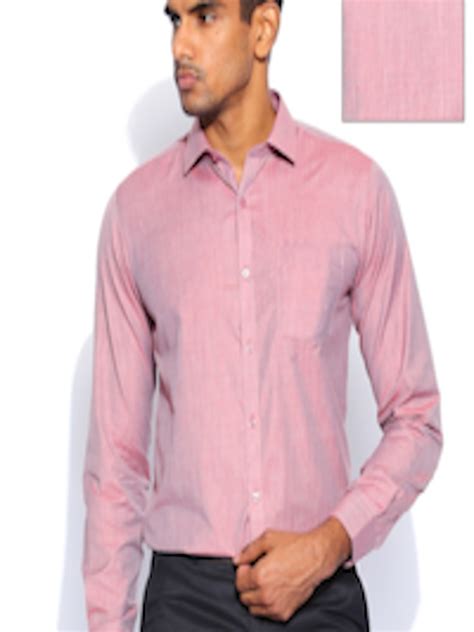 Buy Mark Taylor Pink Slim Fit Formal Shirt Shirts For Men 1065530