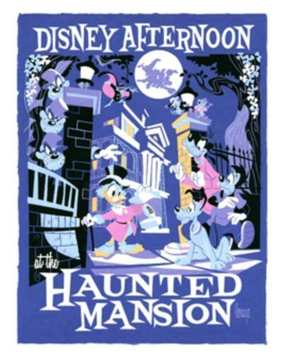 D23 Expo 2019 Disney Afternoon Haunted Mansion Ducktales Framed Art Le