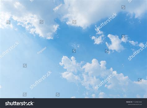 Clear Blue Sky Backgroundclouds Background Stock Photo 1124961602