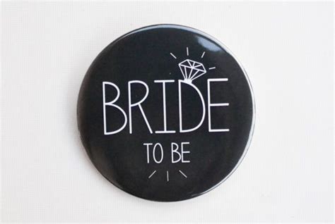 Bride To Be Badge Black Hen Night Hen Party Bachelorette Etsy