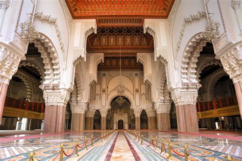 Interior Of Hassan Ii Masjid Mosque Beautiful Mosques Casablanca