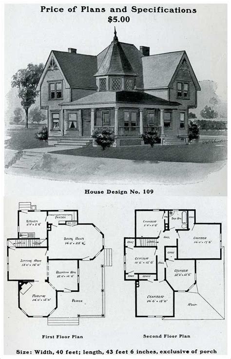 1903 Free Classic Queen Anne William Radford House Blueprints