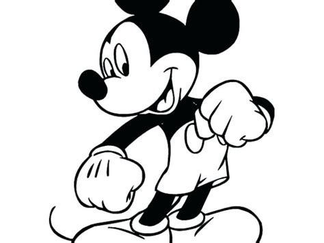 Mickey Mouse Outline Drawing Free Download On Clipartmag