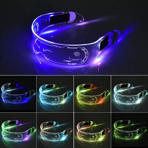 buy led light up glasses cyber punk goggles futuristic with electric lights futuristic