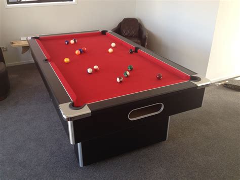 Mypooltable Richmond Pool Table In Black And Red