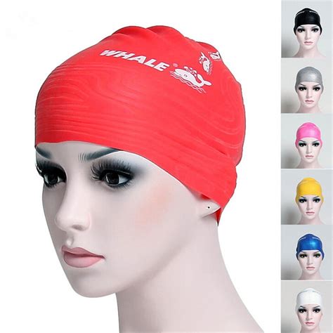 Sporting Goods 100 Silicone Swimming Cap Good Supporting Hair For Swimming Swimming