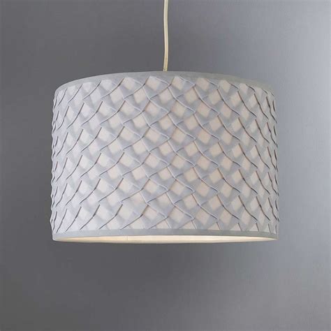 Traditional 12 grey cotton coolie lampshade suitable for table lamp or pendant by happy homewares. Nancy Grey Fabric Ceiling Light Shade | Dunelm (With images) | Ceiling light shades, Ceiling ...