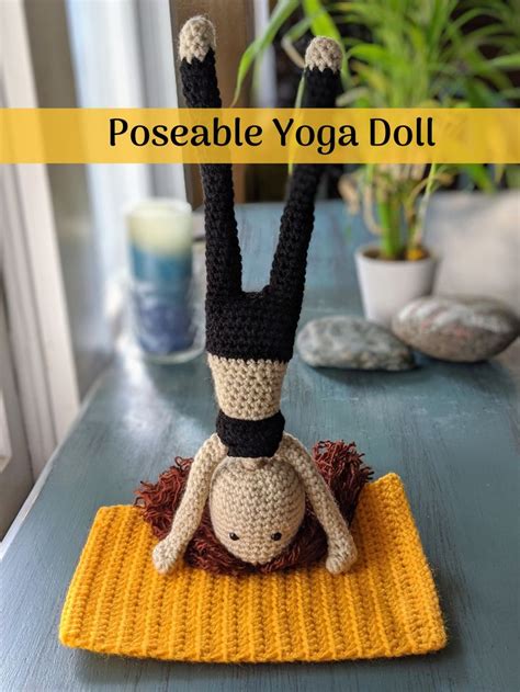 Yoga Doll Posable Yogi Girl T For Yoga Lovers Yoga Etsy Yoga