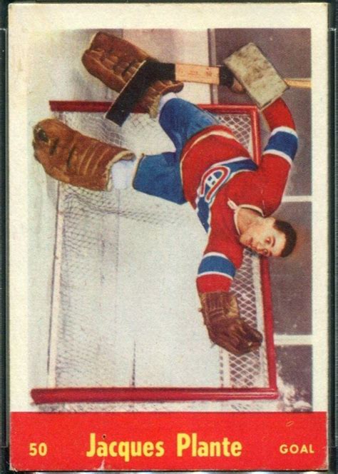 Jacques Plante Hockey Cards Price Guide Sports Card Investor