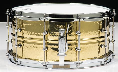 Ludwig Hammered Brass 65x14 Snare Drum Wtube Lugs