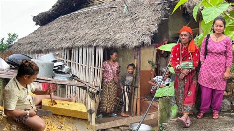 A Day In The Life Of A Nepali Village Friendly Hardworking Happy Village People Bijayalimbu