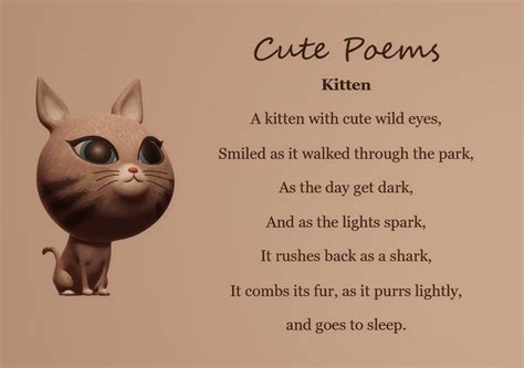 Kitten Kitten Poems Free Verse Poems
