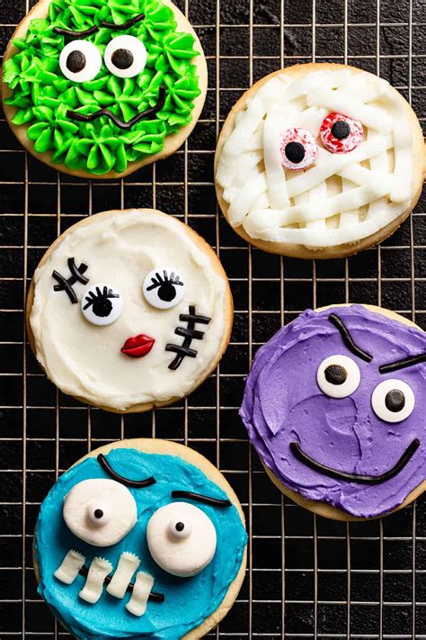 Halloween Monster Decorated Sugar Cookies My Baking Addiction