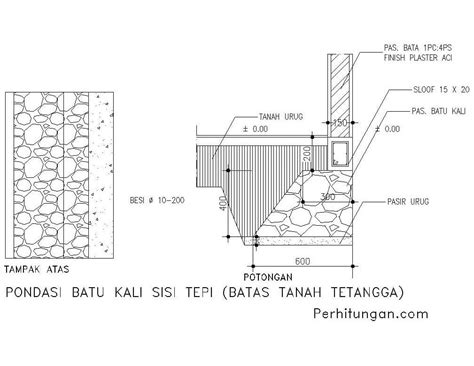 Cara Menghitung Volume Pondasi Batu Kali Pinhome