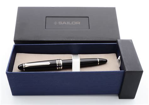 Sailor Special Nib Fountain Pen 1911l Size Black W Rhodium Trim