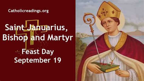 St Januarius Bishop And Martyr Feast Day September 19 2023