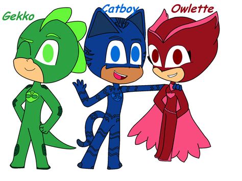 Hi We Re The Pjmasks By Katiamel On Deviantart