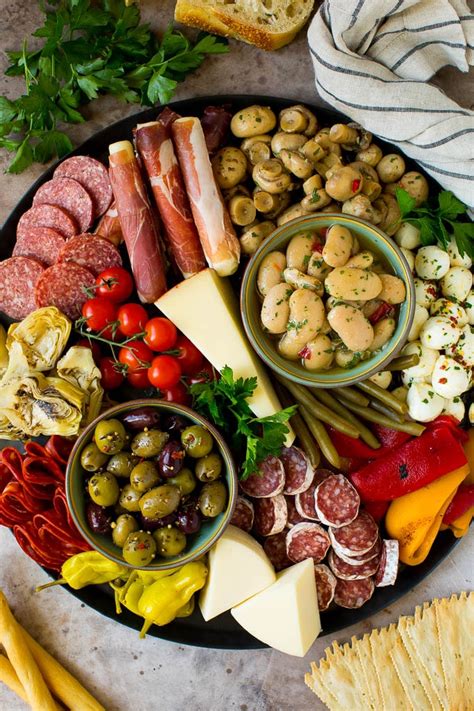 Antipasto platter ideas for a great party starter. Antipasto Platter Recipe - Dinner at the Zoo