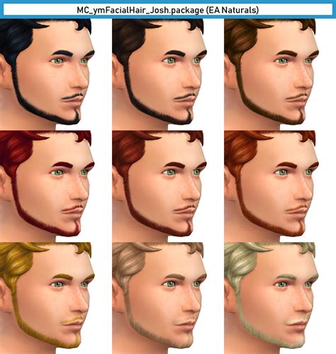 Facial Hair Josh By Monochaos Monochaoss Sims 4 Cc Blog
