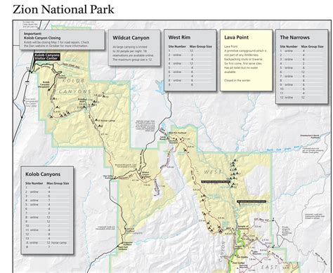 Zion National Park Wall Map By Geonova
