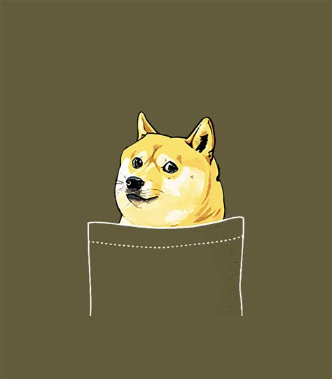 Pocket Doge Shiba Inu Dank Meme Digital Art By Tiago Kaiya Pixels