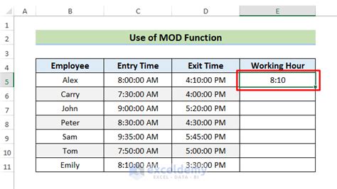 How To Subtract Time In Excel 10 Quick Methods Exceldemy