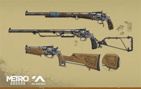 Artstation Revolver Ilya Tolmachev Sci Fi Weapons Weapon Concept