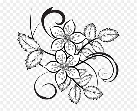 Btw i recently reach 100+ subscribers which is really rad!! Graphic Transparent Camellia Drawing Double Flower - Line ...