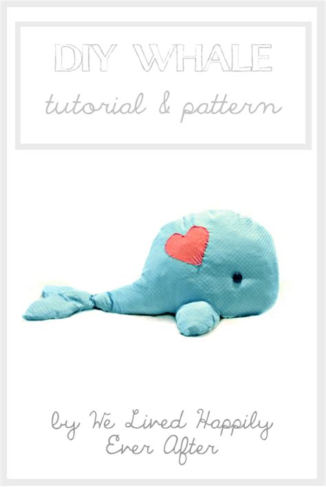 Walli The Whale Pillow Pet - Tutorial & Pattern | Animal pillows, Sewing stuffed animals, Whale ...