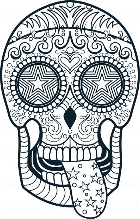 20+ Free Printable Sugar Skull Coloring Pages - EverFreeColoring.com