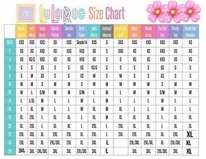 Cheat Sheet Lularoe Size Chart Lularoe Sizing Lularoe Business