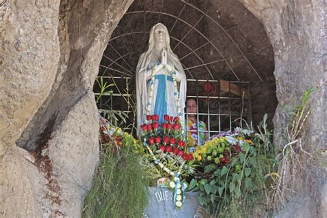 The Grotto Of Our Lady Of Lourdes In Bulacan With Healing Spring Water