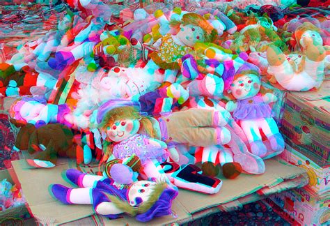 Dollsanaglyph 3d Picture You Need Redcyan Glasses A Photo On