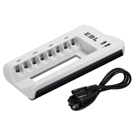 Ebl 8 Bay Battery Charger For Aa Aaa Ni Mh Ni Cd Rechargeable Batteries