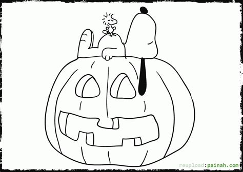 Halloween Coloring Pages Of Snoopy Coloring Home