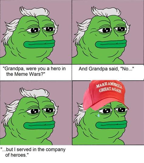 Grandpa Pepe Cartoon Panel Grandpa Were You A Hero In The Meme