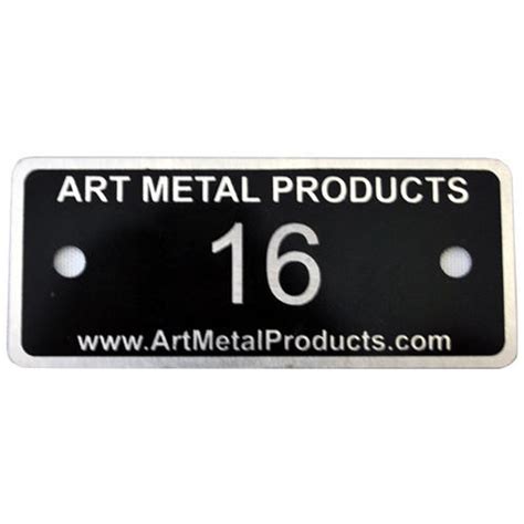 Buy Number Plate For Art Metal Lockers Includes 2 Rv101 Rivets