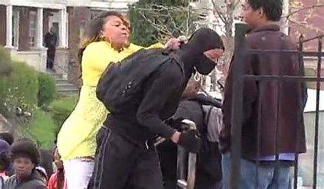 baltimore riots mother of the year slaps son for trying to join fracas washington times
