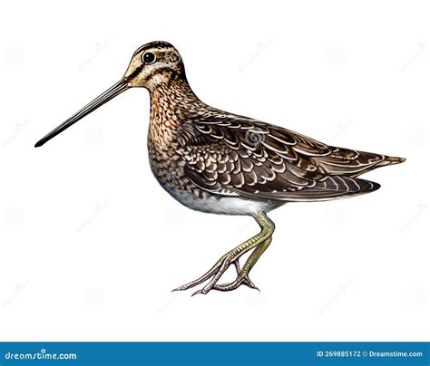 Snipe Gallinago Stock Illustration Illustration Of Closeup 269885172