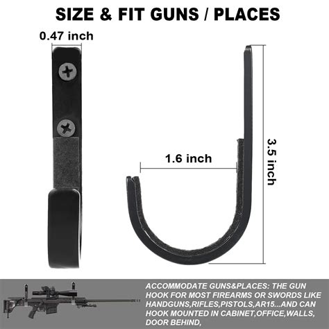 Gun Rack Storage Rifles Shotgun Hooks Wall Mount Hangers For Any Rifles