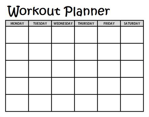 Printable September 2020 Calendar Holidays Workout Planner Template