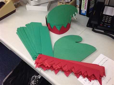Elf Hat Construction Paper A Poster Board Head Band And One Jingle