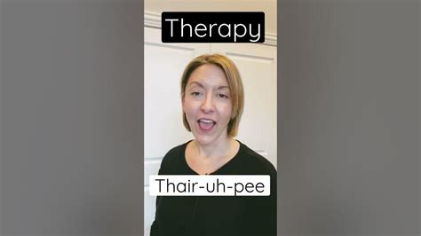 How To Pronounce Therapy Shorts Quick English Pronunciation Mini