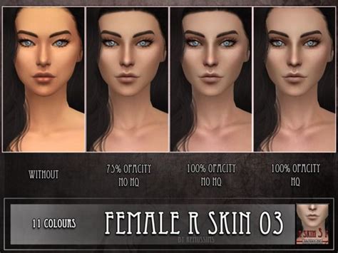 Remussirions R Skin 3 Female The Sims 4 Skin Sims 4 Cc Skin Sims 4